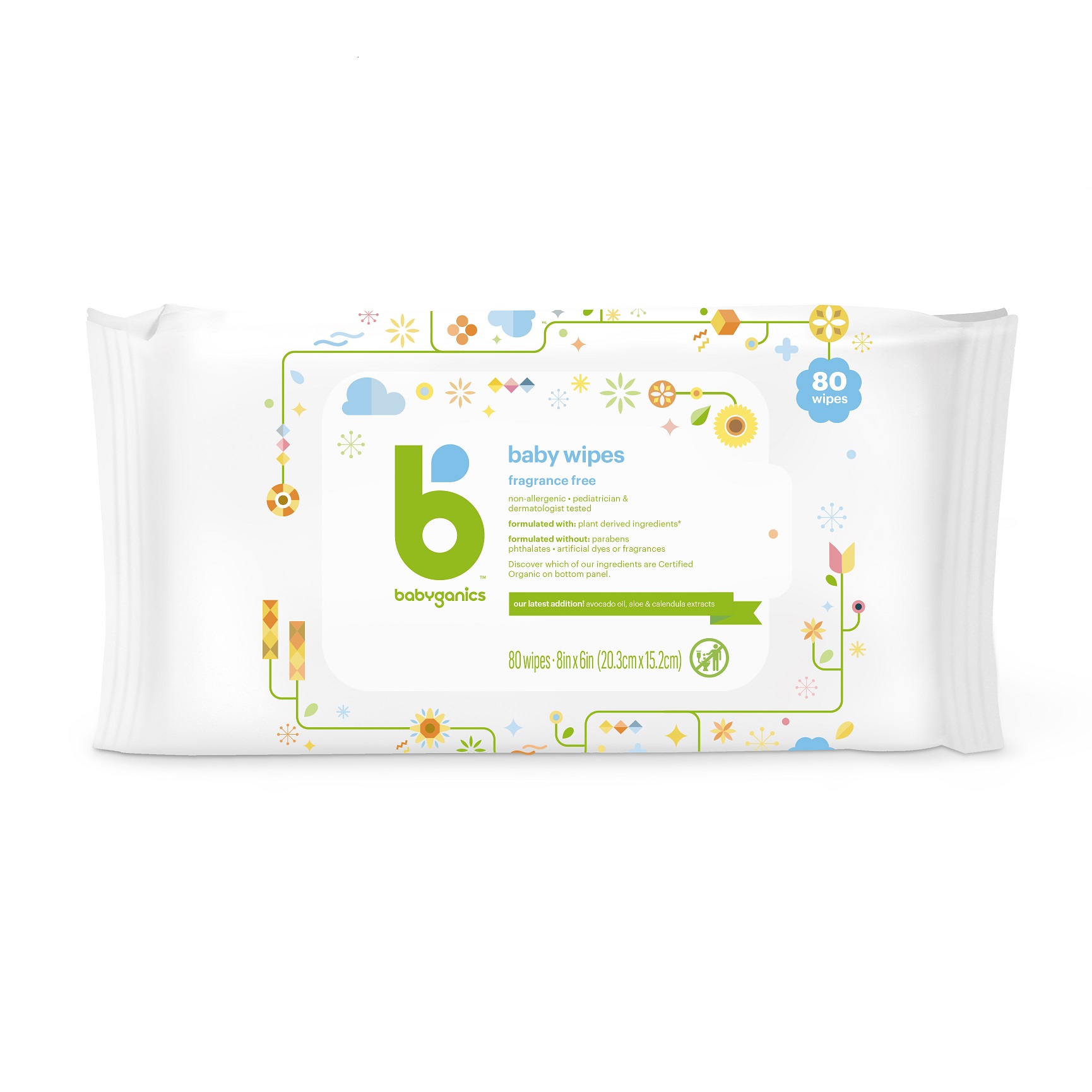 baby wipes, fragrance free