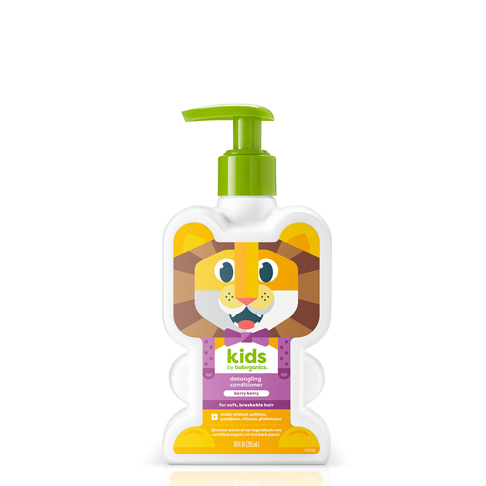 Product photo of kids detangling conditioner, berry berry
